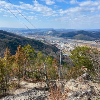 段原コースの岩場まで行って岡山市内👀