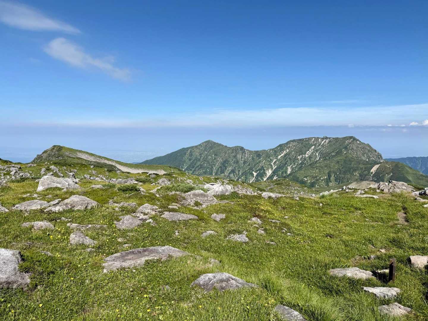 すぐに雲隠れしちゃう大日連山