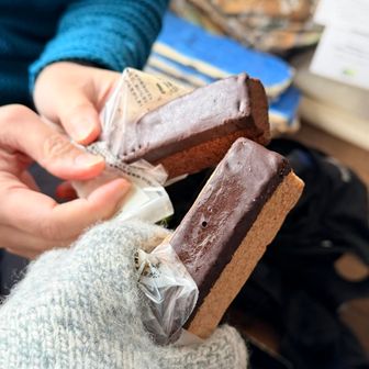 バームクーヘンで乾杯✨