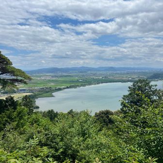 琵琶湖　近江八幡方面