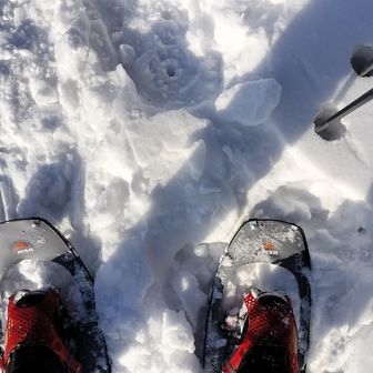 事実上の初スノーシュー登山
某所で27%引き。発作的に購入😳