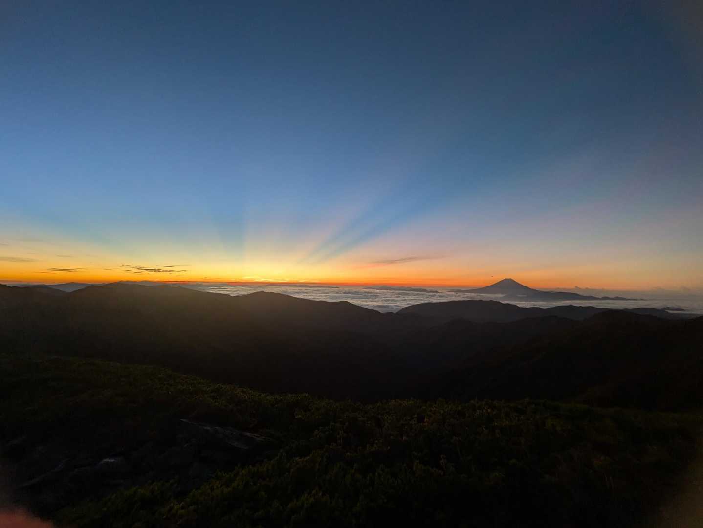 きたよ。ご来光🌄