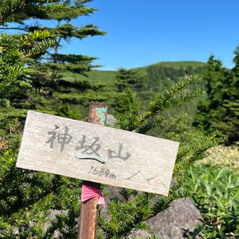 神坂山の山頂に到着。