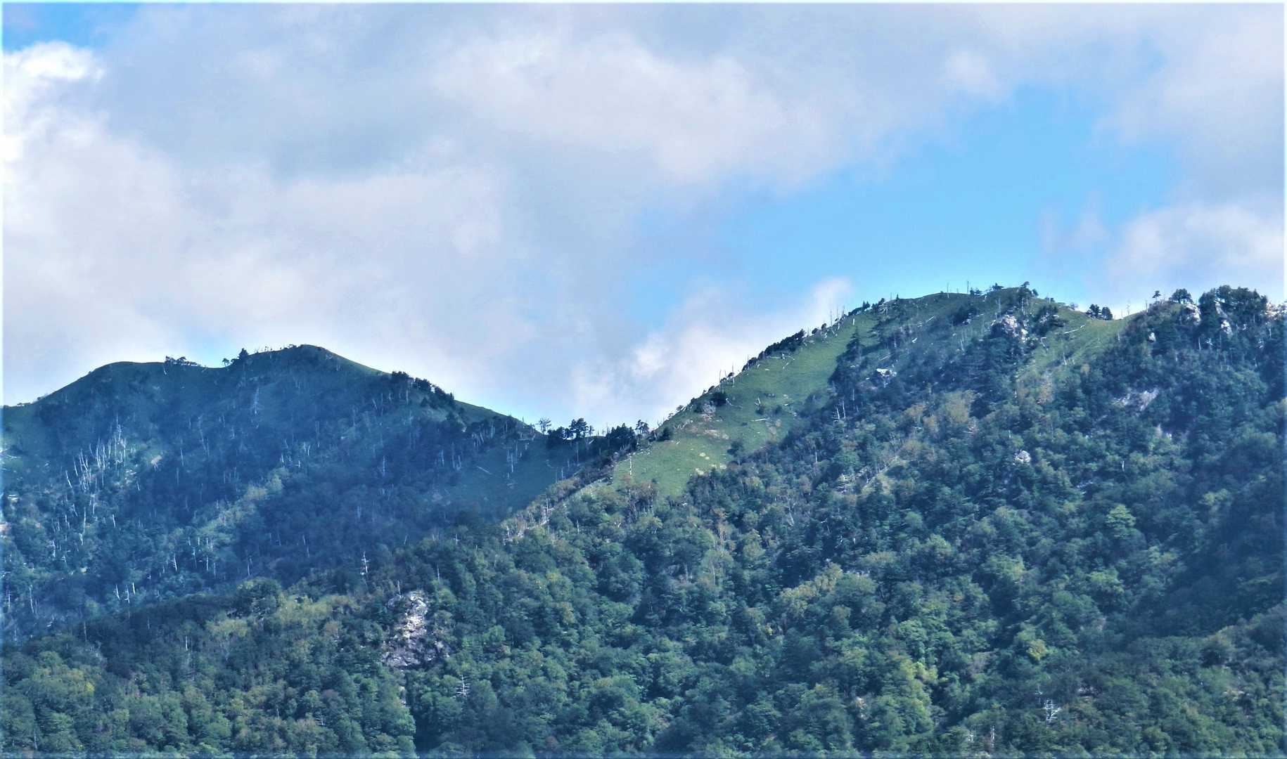 一の森と槍戸山😃
