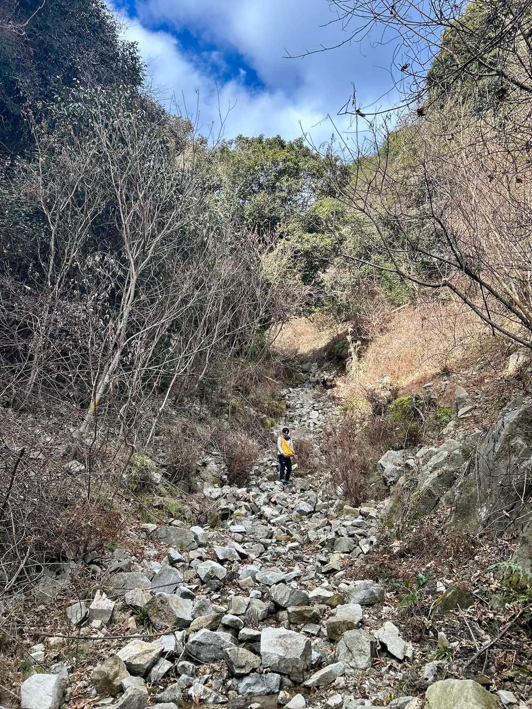 帰りは来た道と別のルートにしてみたが

こっちのルートは
途中岩がゴロゴロ出てきて

歩きにくい！！

急登を取るか……
岩ゴロゴロを取るか………


まぁ、究極の選択😆