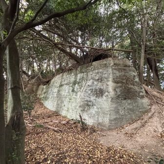 今日２つめのピーク東山！
ここは砲台があったみたいですね！