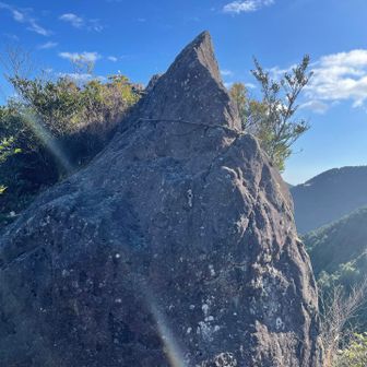 ボルダリングの岩です