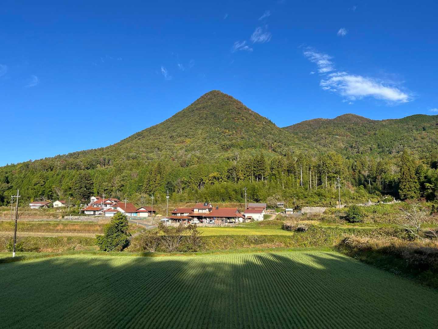 こちらがこれから登る龍頭山🐉
綺麗な山容🤩
