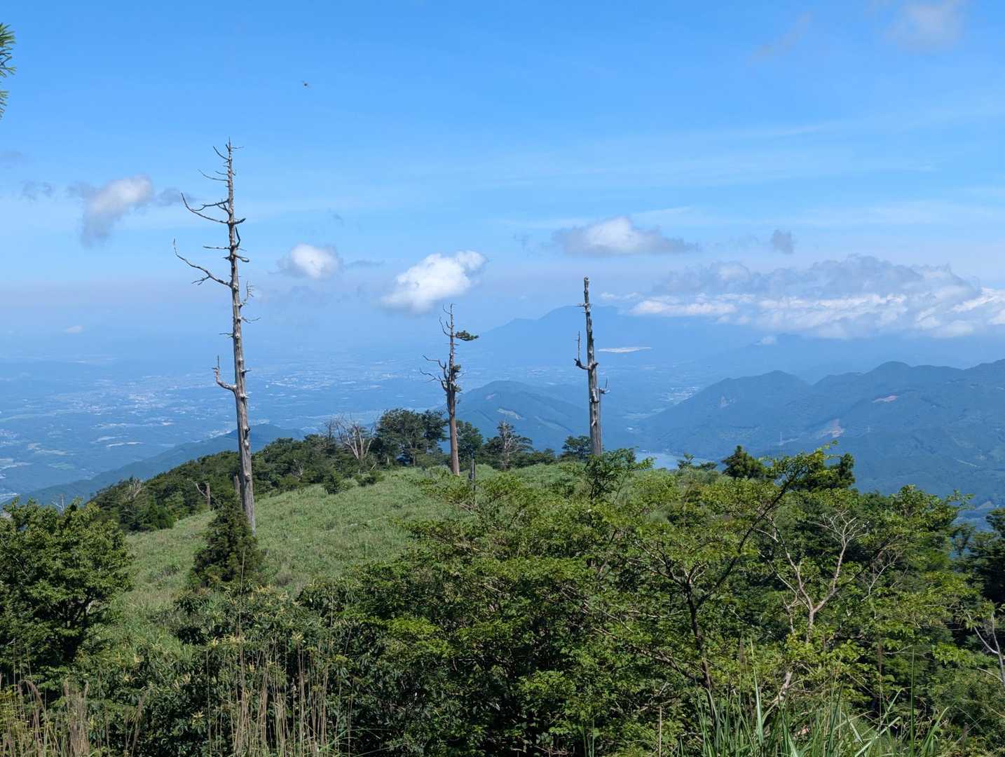 北西尾根で下山