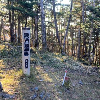 水晶山山頂
眺望はない