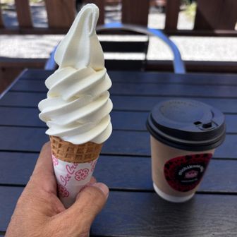 ソフトクリームおいしい🎵
