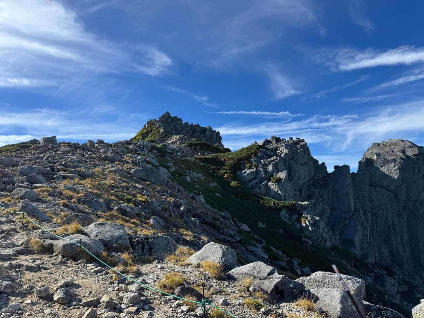 波線ルートの宝剣岳⛰️
