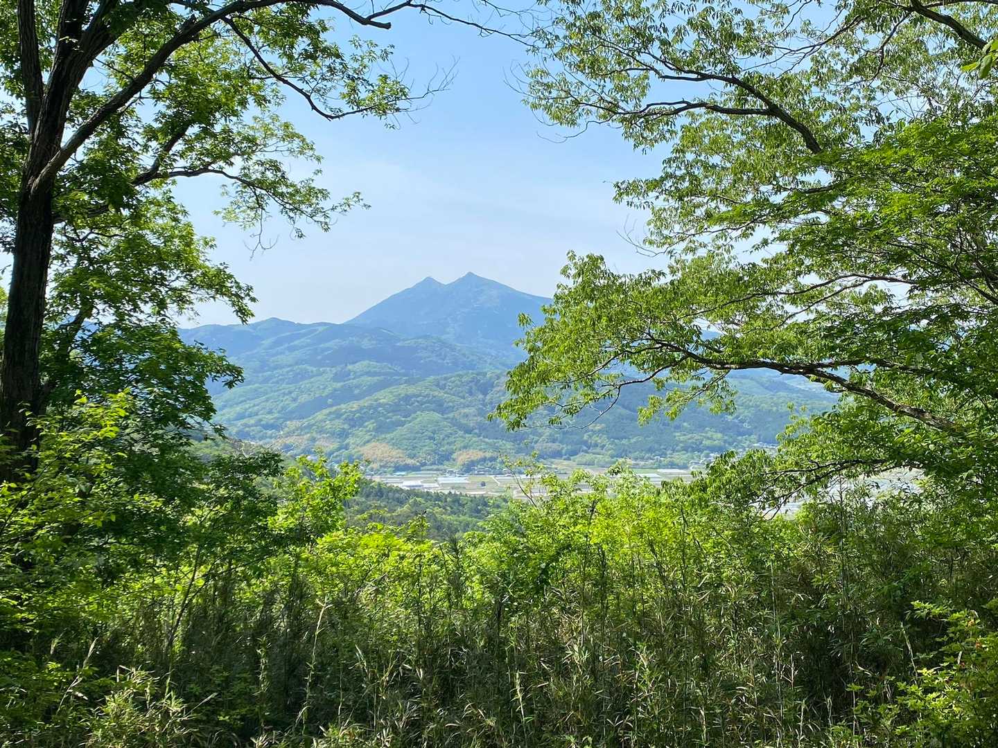 黒文字平から筑波山
