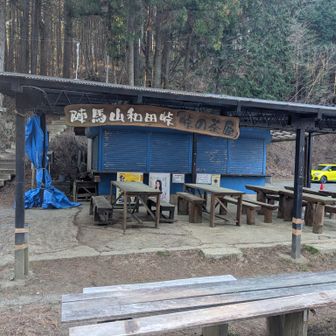 和田峠の茶屋はまだ営業前
駐車場側にポストがあり日付とナンバー書く紙に記入し自前の余っていた封筒にお金と共に入れて投函
左側階段のとこに登山ポスト