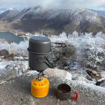 コーヒー忘れてしまい、お湯を飲む。
体は温まった