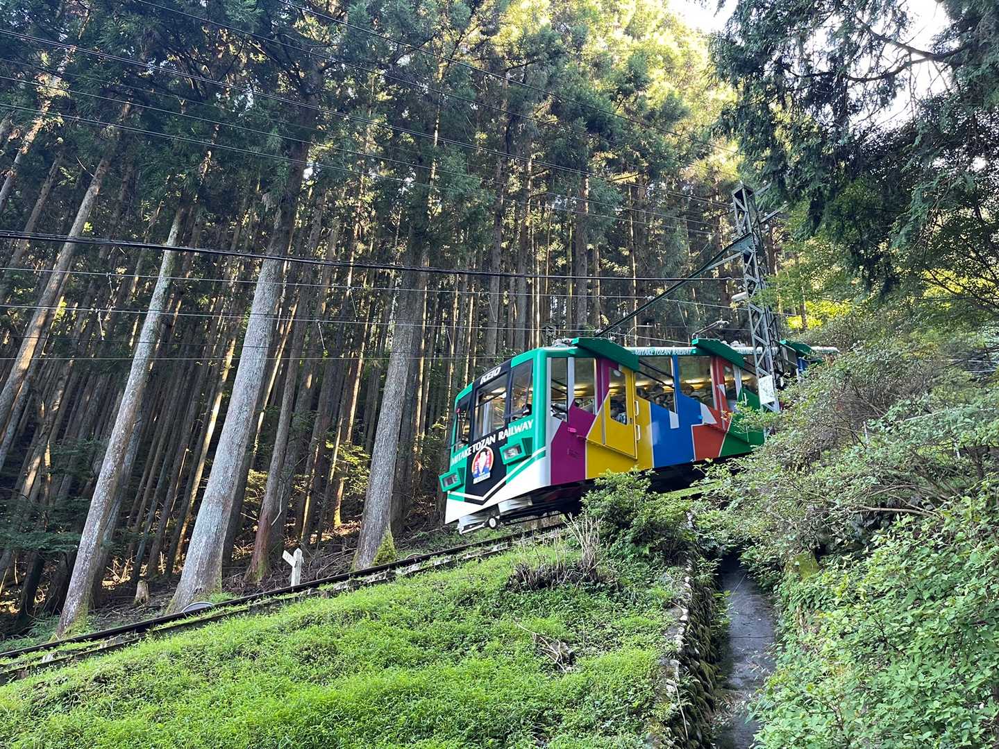 ケーブルカーは使わずに下山しました。