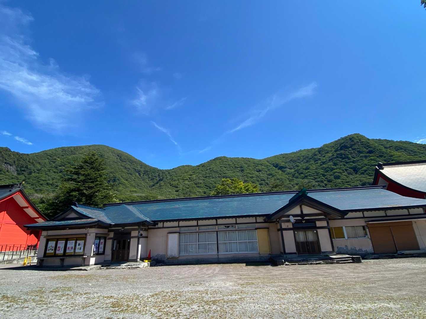 境内から今日歩いた山と稜線