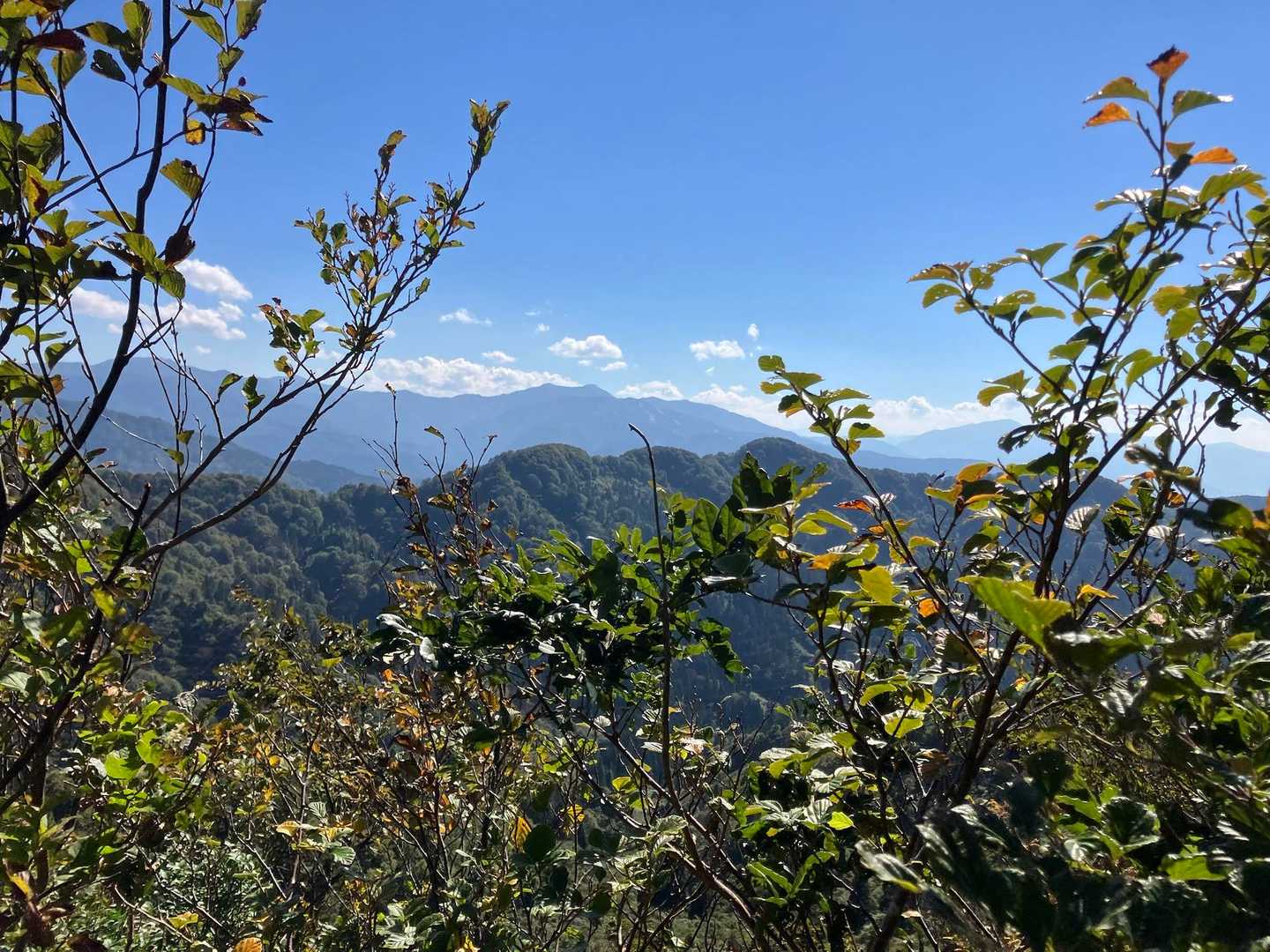 開けたところから経ヶ岳が見える⛰️かっくい〜✨