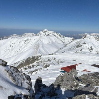 大汝山山頂から