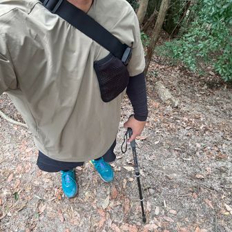 トレランの方とスレ違う　あんなに下りで走れない🤣