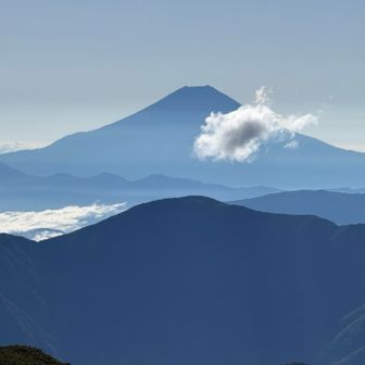 富士山は真東に。
