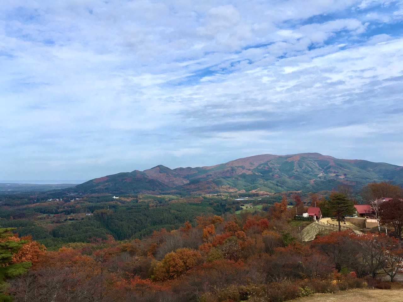 山頂展望台から階上岳