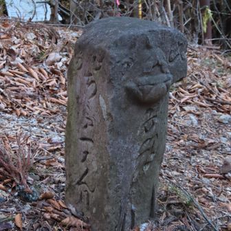 その傍にある江戸時代の道標
←ちちぶ一ばんめ
札所か？