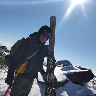 山頂で記念に1枚