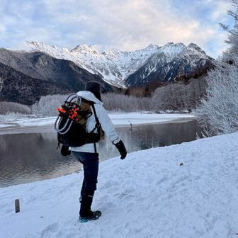 穂高連峰が良く見える