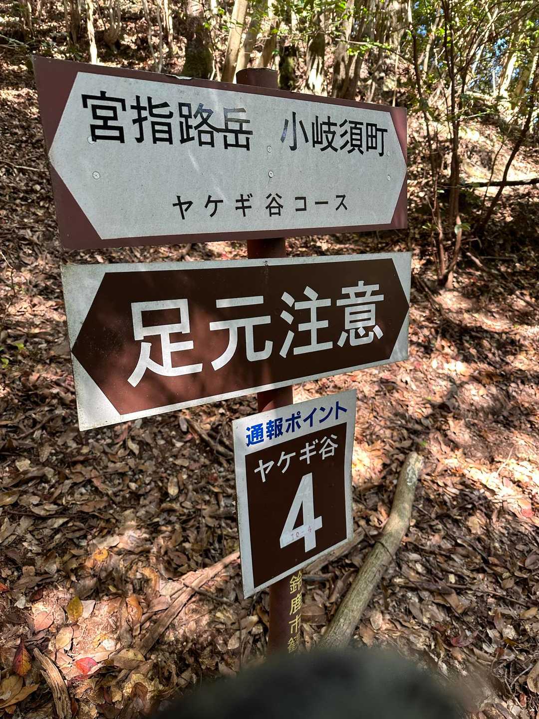 宮指路岳 往復コースの写真