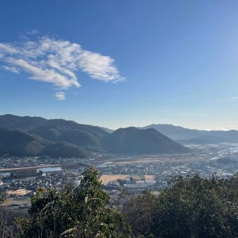 羽山からの眺望👀
千種川沿いに上郡の町が広がる