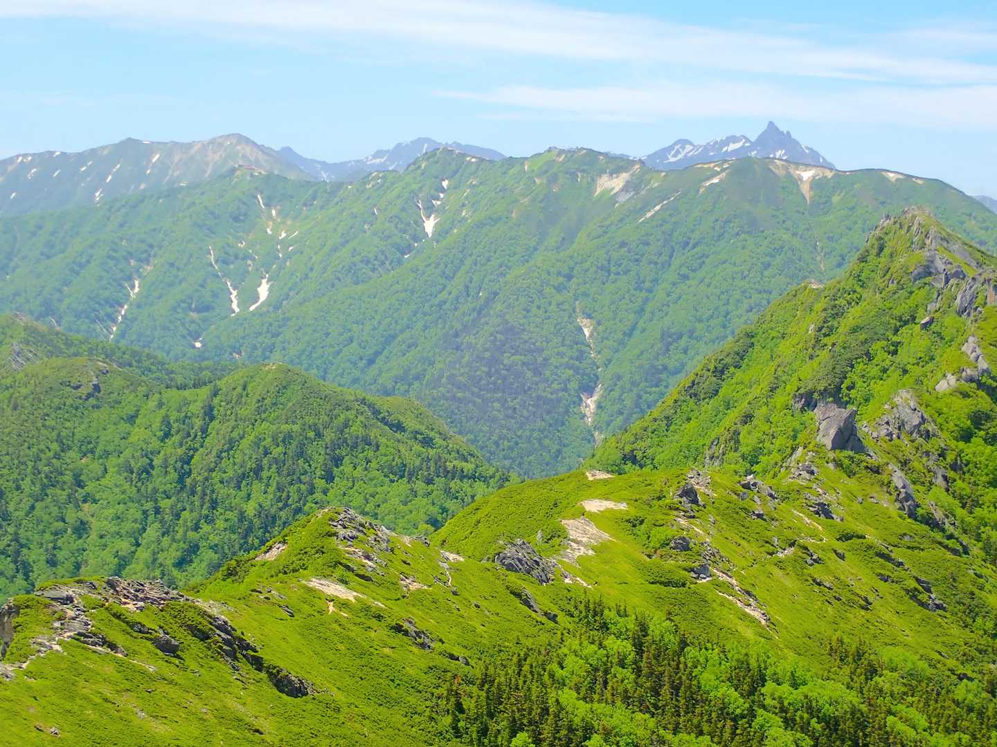 白沢登山口-大凪山-餓鬼岳 往復コースの写真