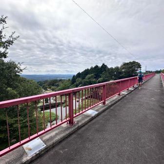 山の駅のところの橋眺めいいよねぇー