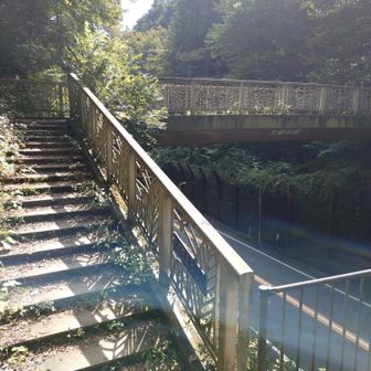 車道を跨ぐ大垂水峠橋