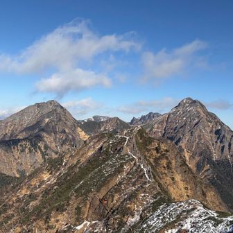 赤岳、阿弥陀岳等八ヶ岳