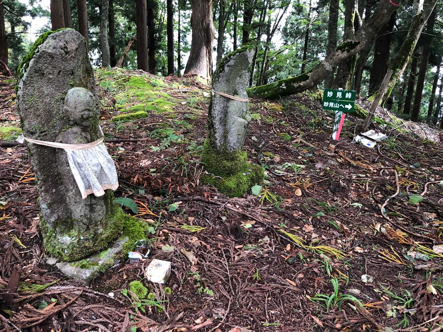 妙見峠到着
この先は稜線歩き