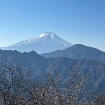 二十六夜山山頂より富士山