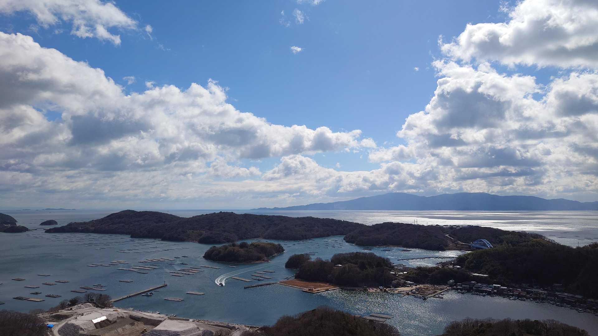 天気も良くなり小豆島もよくみえました。