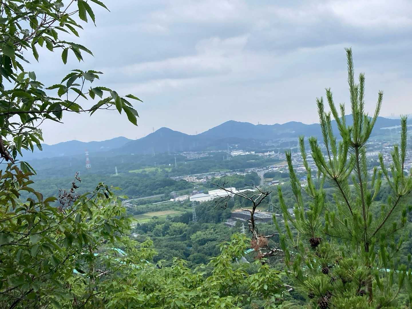 登山道で唯一眺望の良い所