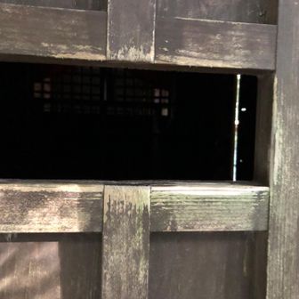 のぞきました！
格子がある事だけわかってあとは何も分からん🤣！