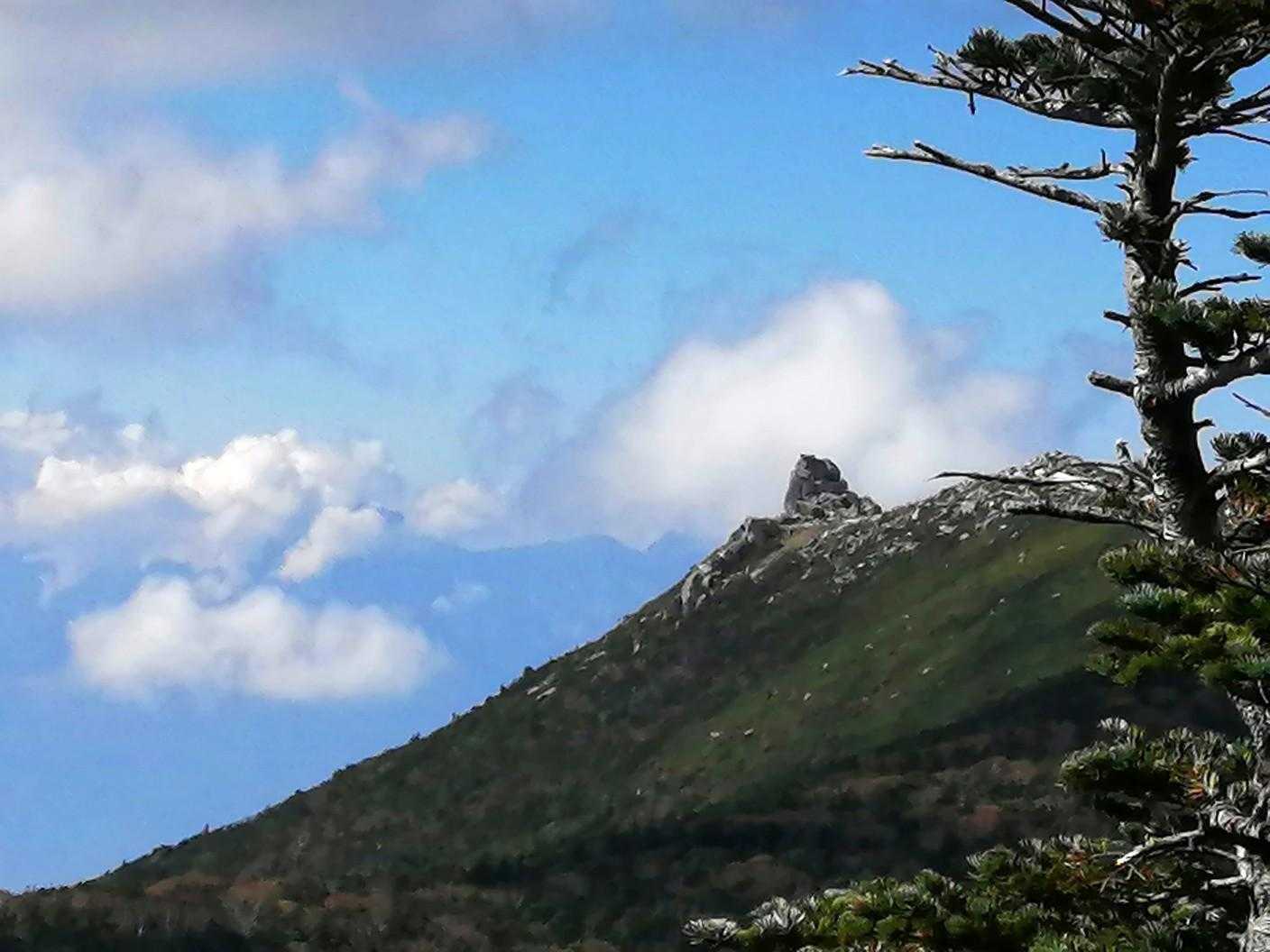金峰山　頂上がみえます～！
