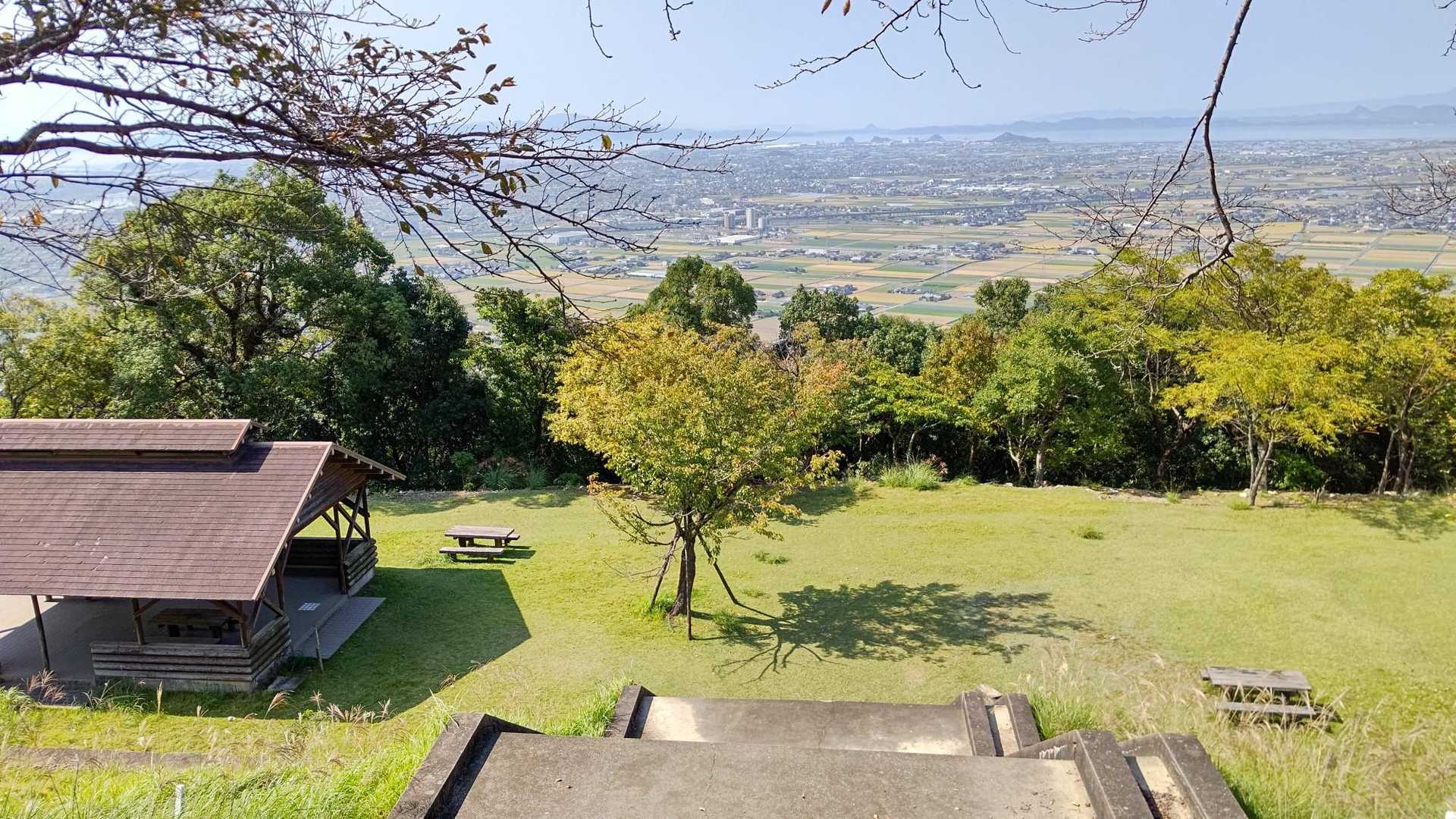 ５合目駐車場下に公園が…展望良し🤩