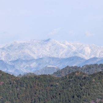 黒井城址方向。