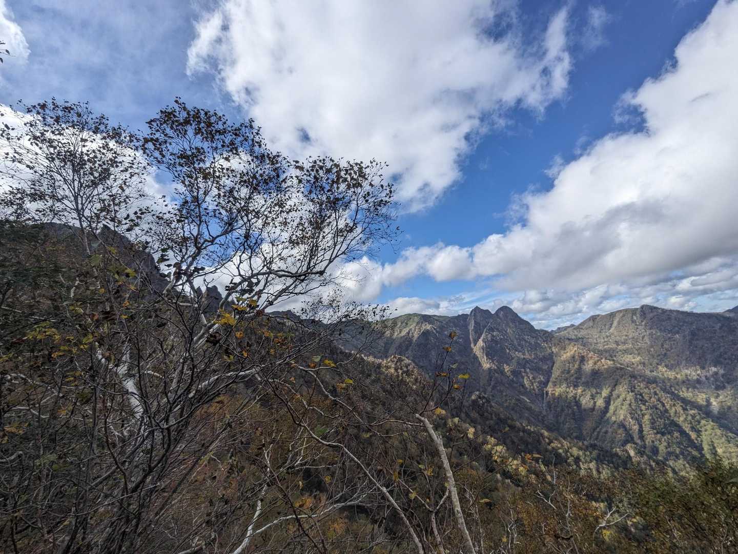 下山中