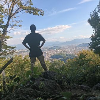 岩子山から見えた三津方面