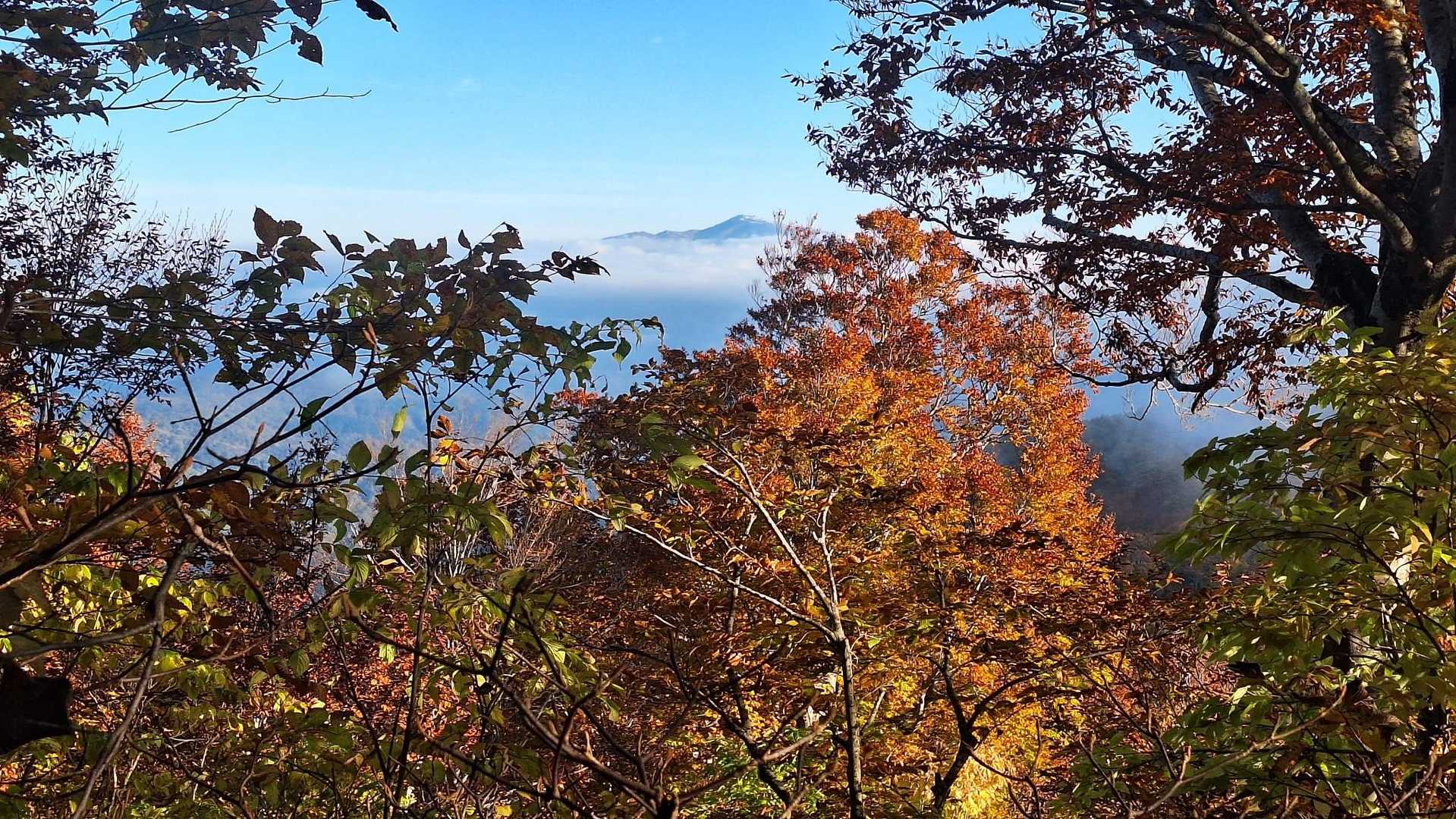 おおっ！前日に登った月山だ😍