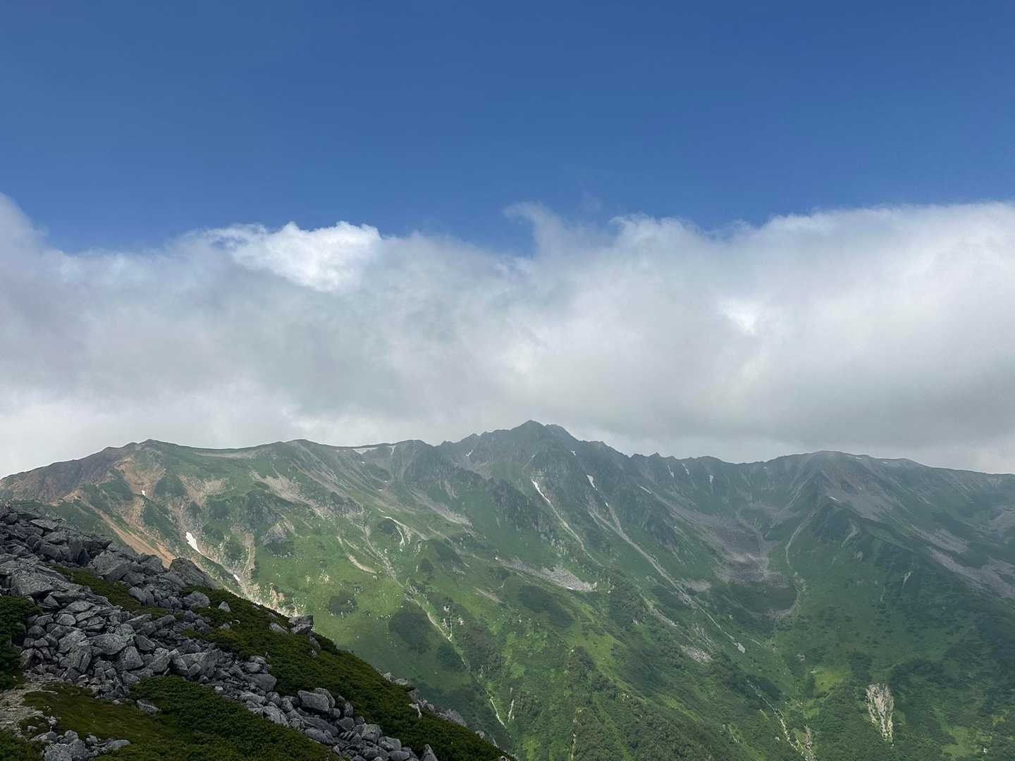北アルプス裏銀座登山口-前烏帽子岳-烏帽子岳-野口五郎岳- 縦走コースの写真
