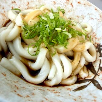 登り終えた朝熊山展望台の茶屋で伊勢うどんは最高