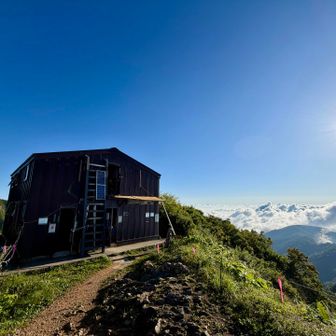 三国小屋のおじさんとおしゃべり