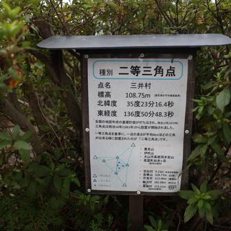 二等三角点がありましたが、